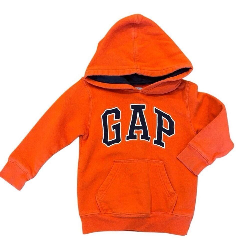 GAP Orange Hooded Sweatshirt Unisex Size 4